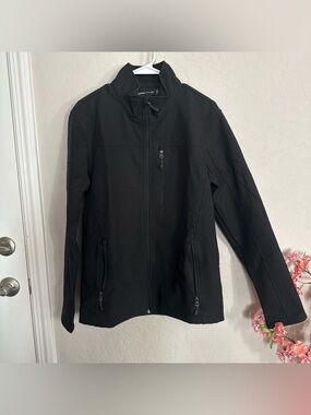 Men Swiss Tech Black Softshell Jacket